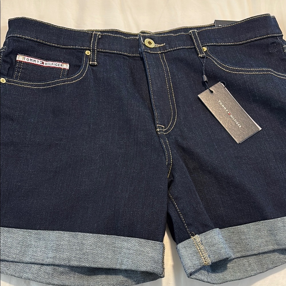 Tommy Hilfiger Dark Blue Women's Jean Shorts